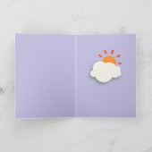 Niedlicher Osterhase Osterkarte Feiertagskarte (Innenseite)