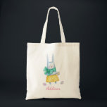 Niedlicher Osterhase | Personalisierte Tasche<br><div class="desc">Diese bezaubernde Totentasche mit einem Aquarellblasen ist perfekt für diese super lustige Ostereierjagd!</div>