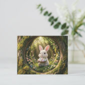 Niedlicher Osterhase Postkarte (Stehend Vorderseite)