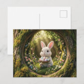 Niedlicher Osterhase Postkarte (Vorne/Hinten)