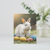 Niedlicher Osterhase Postkarte (Stehend Vorderseite)