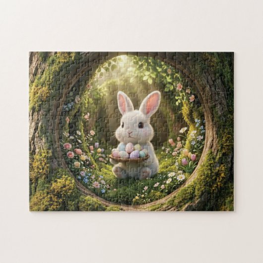 Niedlicher Osterhase Puzzle (Horizontal)