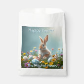 Niedlicher Osterhase Sonniges Party Geschenktütchen (Vorderseite)