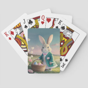 Niedlicher Osterhase  Spielkarten