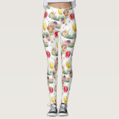 Niedlicher Osterhase und Ei-Leggings Leggings (Vorderseite)
