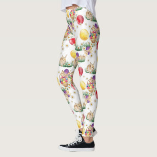 Niedlicher Osterhase und Ei-Leggings Leggings