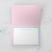 Niedlicher Osterhasen Feiertagskarte (Innenseite)