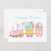 Niedlicher Osterhasen Feiertagspostkarte (Vorne/Hinten)