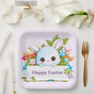 Niedlicher Osterhasen Pappteller
