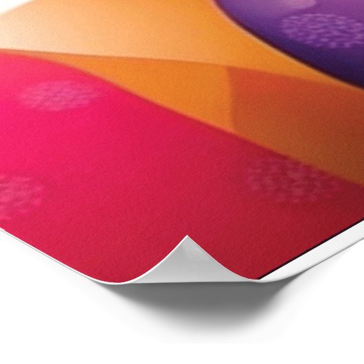 Niedlicher Osterhasen Poster (Ecke)