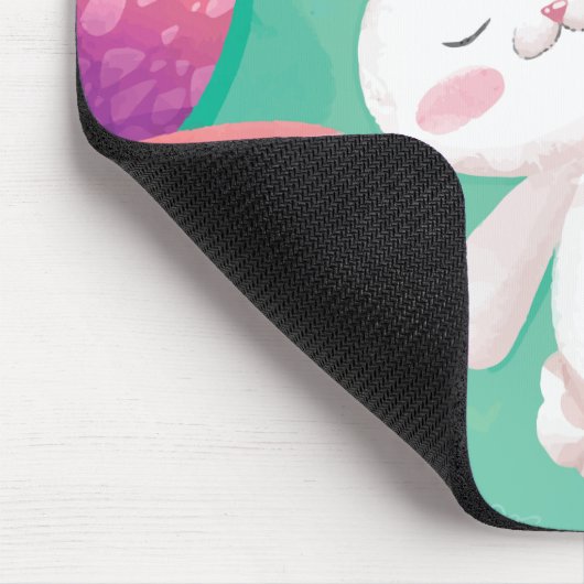 Niedlicher OsterhaseWatercolor | Mousepad (Ecke)