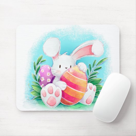 Niedlicher OsterhaseWatercolor | Mousepad (Mit Mouse)