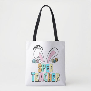 Niedlicher Osterhoppy Sped Teacher Bunny Ears Tasche