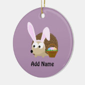 Niedlicher OsterIgel Keramik Ornament (Links)