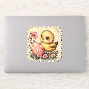 Niedlicher Osterkichtensticker Aufkleber