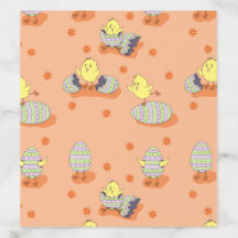 Niedlicher Osterkick-Doodle-Umschlag