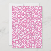 Niedlicher Osterkick Frühjahr Kindergeburtstag Einladung (Rückseite)