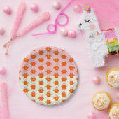 Niedlicher Osterkick mit Eggshell-Muster Pappteller (Party)