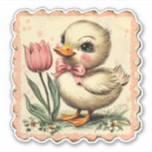 Niedlicher Osterkleber Aufkleber (Vorderseite)