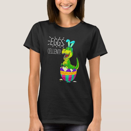 Niedlicher Osterkörbchen Ei Bunny Rex Eggs Cel T-Shirt (Vorderseite)