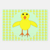 Niedlicher Osterküken Geschenkpapier Set (Vorderseite)
