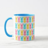 Niedlicher Osterkulisse Muster Bunnies Buntheit Tasse (Links)