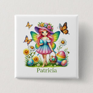 Niedlicher Ostermärchen Name Button