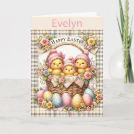 Niedlicher Osternahrungszettel Karte