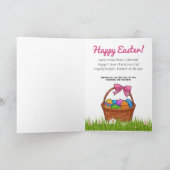 Niedlicher Osternahrungszettel Karte (Innenseite)