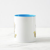 Niedlicher Osternengel und -entlein Tasse (Zentrum)