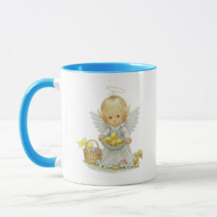 Niedlicher Osternengel und -entlein Tasse