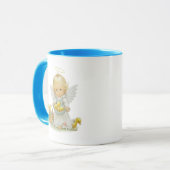Niedlicher Osternengel und -entlein Tasse (Vorderseite Links)