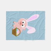 Niedlicher Osterpfeifen Fleecedecke (Vorderseite (Horizontal))