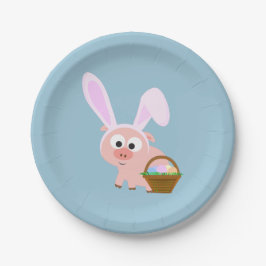 Niedlicher Osterpfeifen Pappteller