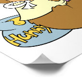 Niedlicher Ostersonnenbär Poster (Ecke)