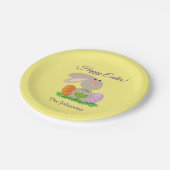 Niedlicher Ostersonnenpapier Party Teller (Schrägansicht)