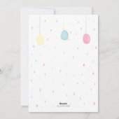 Niedlicher Ostersonnenuntergrund Feiertagskarte (Rückseite)