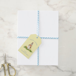 Niedlicher Ostersonntag auf Gelb Geschenkanhänger