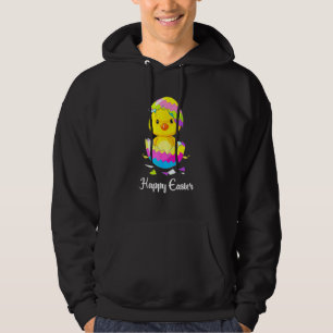 Niedlicher Ostertag 2021 Küken mit Ostereier B Hoodie
