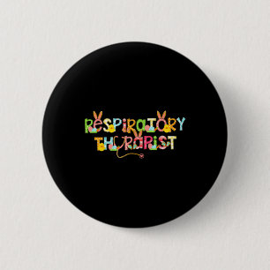 Niedlicher Ostertag Atemtherapeut Rt Bunny Ohr Button