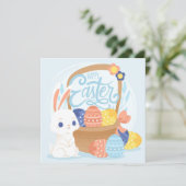 Niedlicher Osterurlaub Feiertagskarte (Stehend Vorderseite)