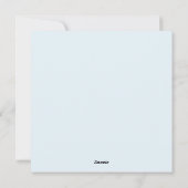 Niedlicher Osterurlaub Feiertagskarte (Rückseite)