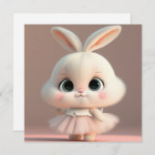 Niedlicher Osterurlaub Feiertagskarte (Vorne/Hinten)