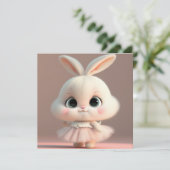 Niedlicher Osterurlaub Feiertagskarte (Stehend Vorderseite)