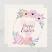 Niedlicher Osterurlaub Feiertagskarte (Vorne/Hinten)