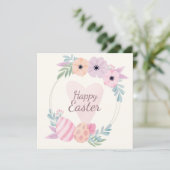 Niedlicher Osterurlaub Feiertagskarte (Stehend Vorderseite)