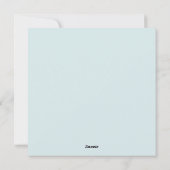 Niedlicher Osterurlaub Feiertagskarte (Rückseite)