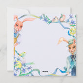 Niedlicher Osterurlaub Feiertagskarte (Rückseite)