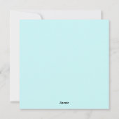 Niedlicher Osterurlaub Feiertagskarte (Rückseite)