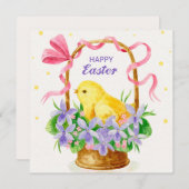 Niedlicher Osterurlaub Feiertagskarte (Vorne/Hinten)